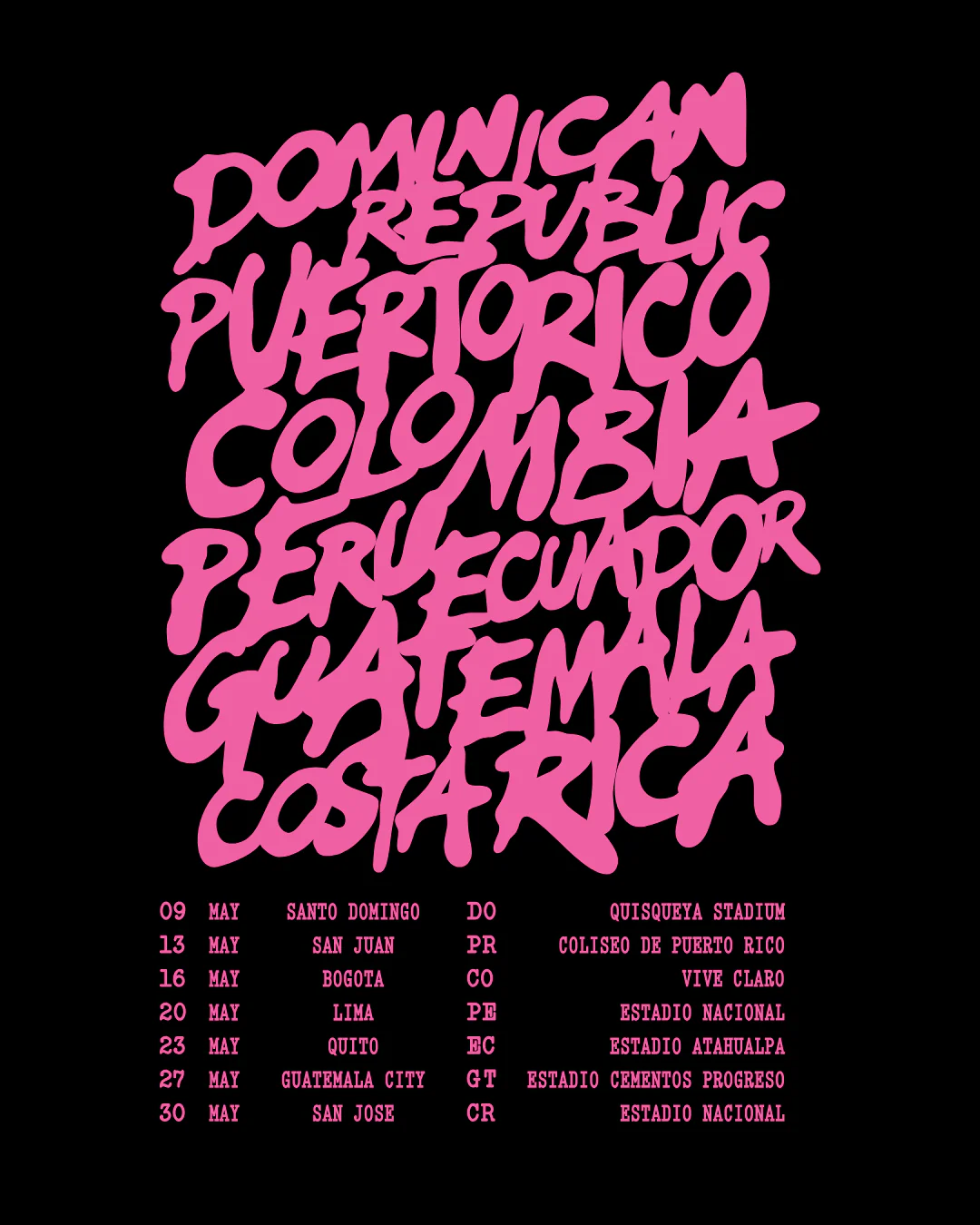 Loop Tour Exclusive Latin America T-Shirt (Black) - Image 3