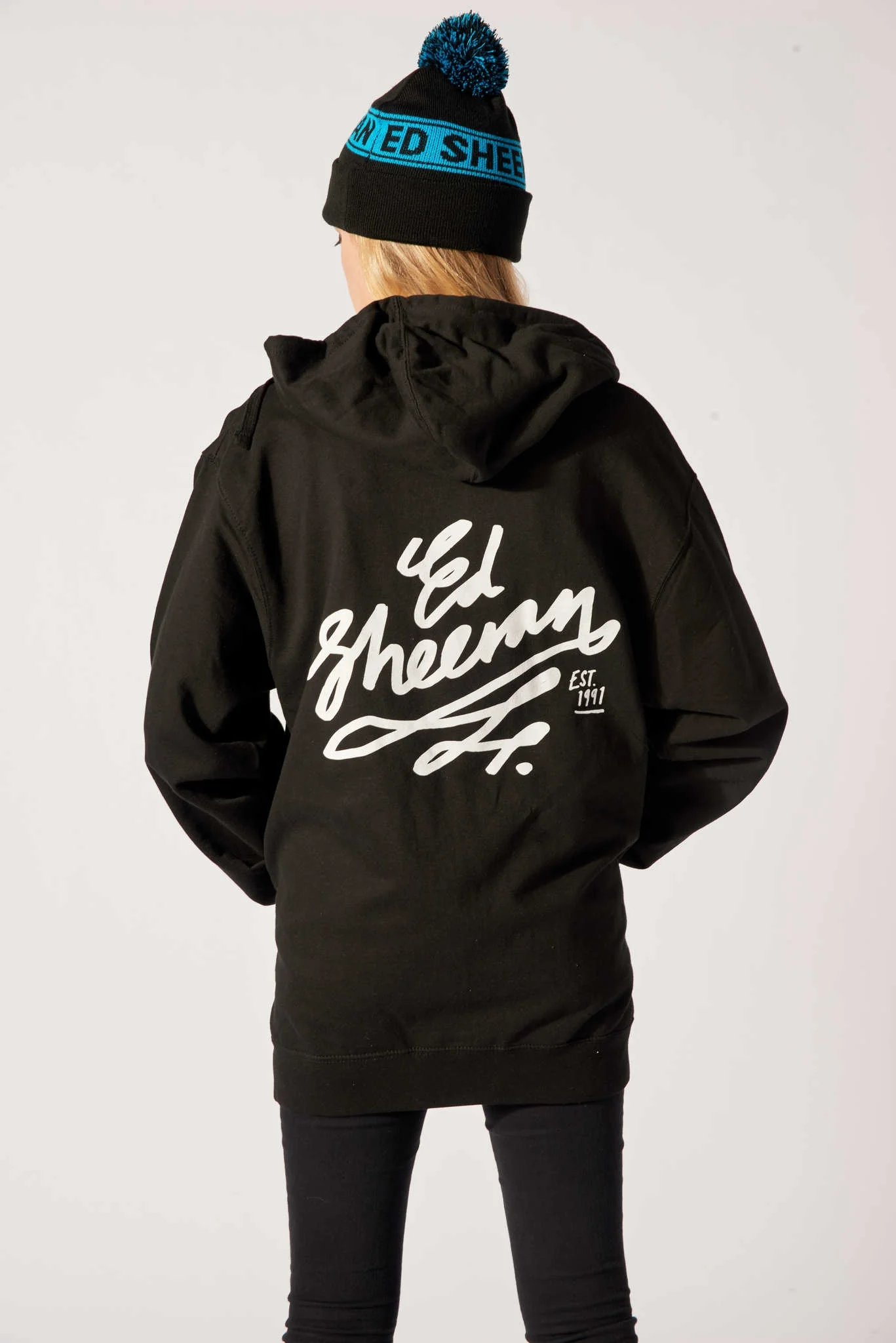 Signwriter Slim Fit Zip Hoodie Black - Image 3