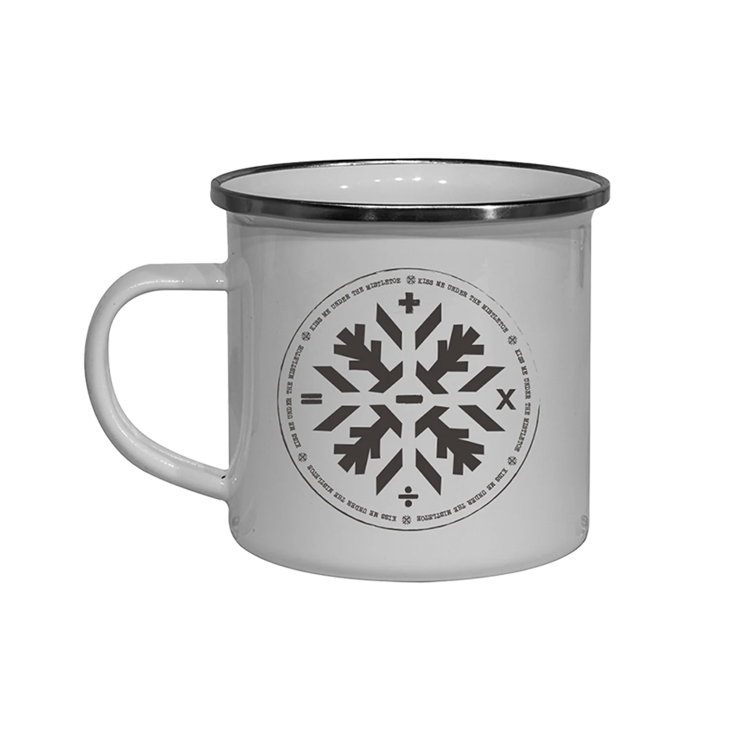 Snowflake Enamel Mug
