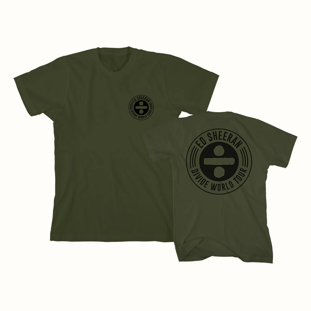 ÷ World Tour T-Shirt - Olive