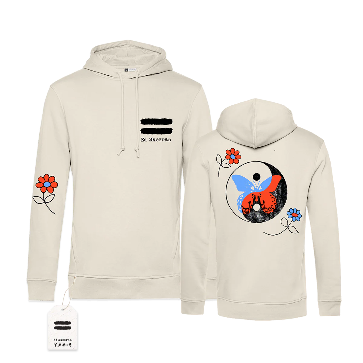 Yin Yang Butterfly Sand Hoodie